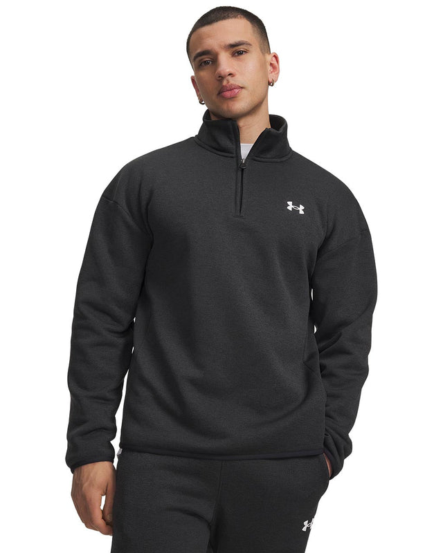 Under Armour Men's Armour Fleece Twist 1/4 Zip - Black