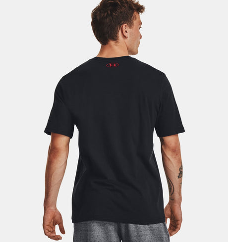 Under Armour Men's GL Foundation Short Sleeve Workout T-Shirt - Black/Red