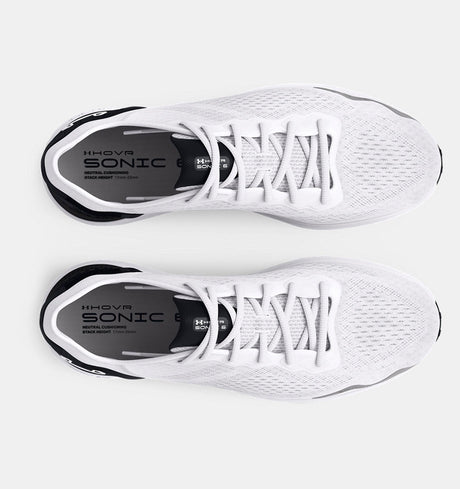 Under Armour Men's Hovr Sonic 6 Running Shoe - White/Black