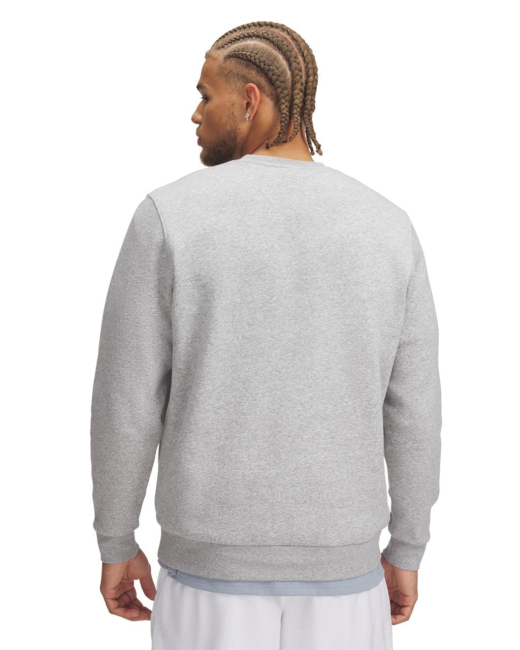 Under Armour Men's Icon Fleece Crew Sweater - Mod Grey