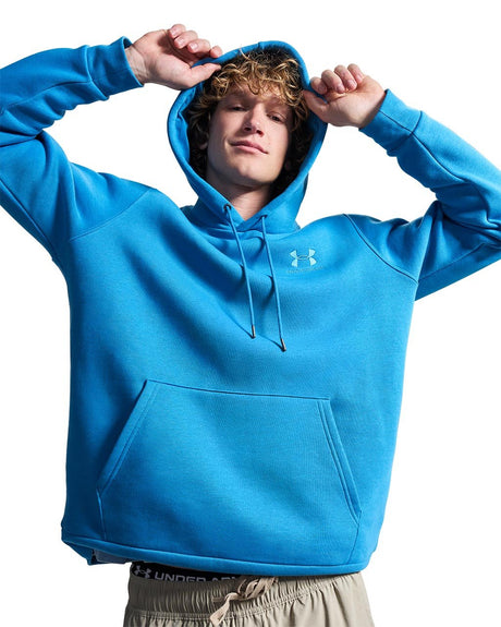 Under Armour Men's Icon Fleece Hoodie - Aegean Blue