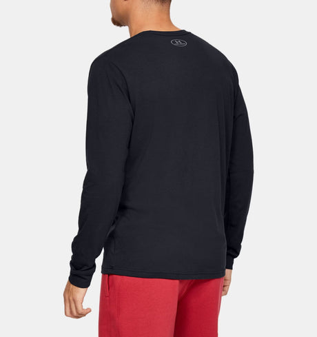 Under Armour Men's Left Chest Long Sleeve T-Shirt - Black