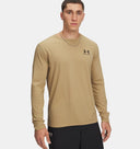 Under Armour Men's Left Chest Long Sleeve T-Shirt - Camel