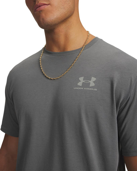 Under Armour Men's Left Chest SS Workout T-Shirt - Clay Green