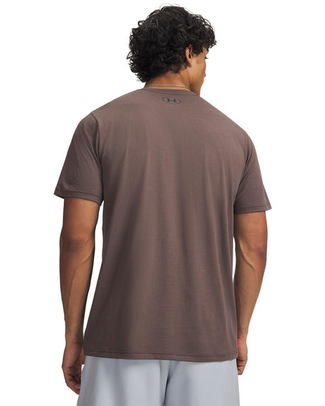 Under Armour Men's Left Chest SS Workout T-Shirt - Peppercorn