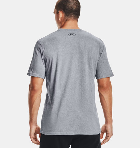 Under Armour Men's Left Chest SS Workout T-Shirt - Steel