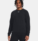 Under Armour Men's Rival Fleece Athletic Crew Sweatshirt - Black