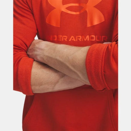Under Armour Men's Rival Fleece Logo Hoodie - Surplus Orange