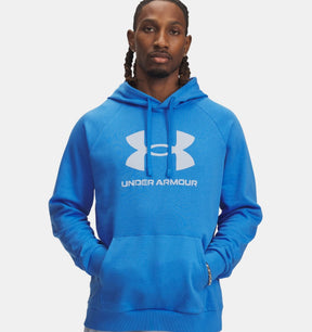 Under Armour Men's Rival Fleece Logo Hoodie - Blue Atlantis