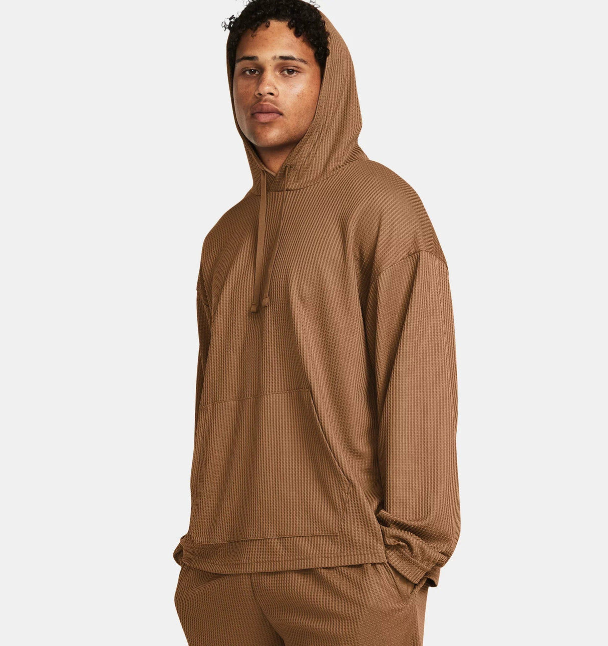 Under Armour Men s Rival Waffle Hoodie A M Clothing Shoes