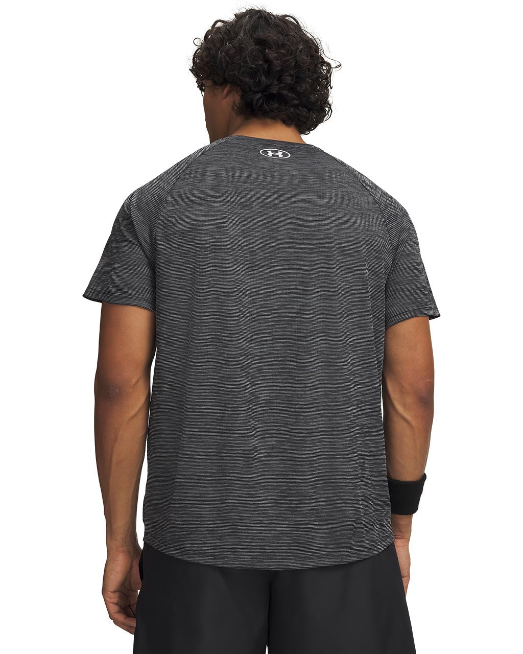 Under Armour Men's Tech Textured SS Workout T-Shirt - Black