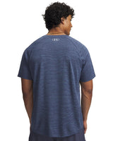 Under Armour Men's Tech Textured SS Workout T-Shirt - Downpour Grey