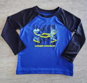 Under Armour Toddler Boys LS Raglan Athletic T-Shirt - Royal
