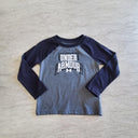 Under Armour Toddler Boys Raglan LS Athletic T-Shirt - Grey