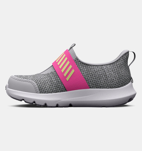 Under Armour Toddler Surge 3 Running Shoe - Pink/Grey