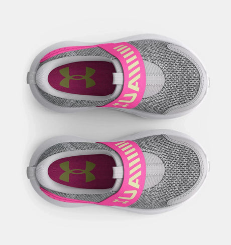 Under Armour Toddler Surge 3 Running Shoe - Pink/Grey