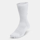 Under Armour Training Cotton Crew 6pk Athletic Socks - White