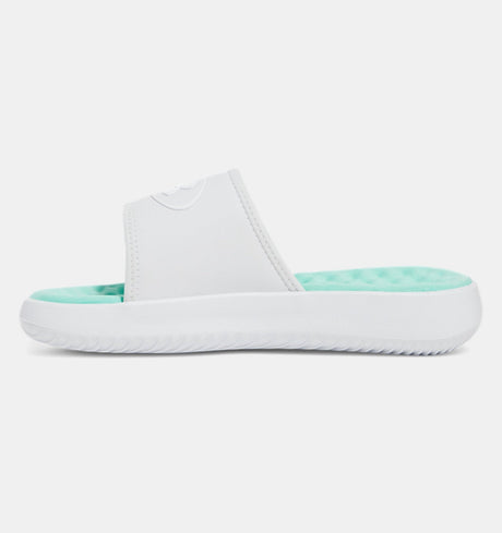 Under Armour Women's Ignite Pro 8 Slide Sandals - Grey/Green