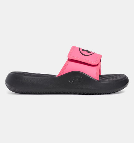 Under Armour Women's Ignite Pro 8 Slide Sandals - Pink/Black
