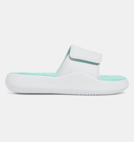 Under Armour Women's Ignite Pro 8 Slide Sandals - Grey/Green