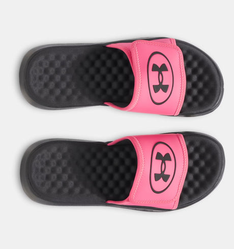 Under Armour Women's Ignite Pro 8 Slide Sandals - Pink/Black