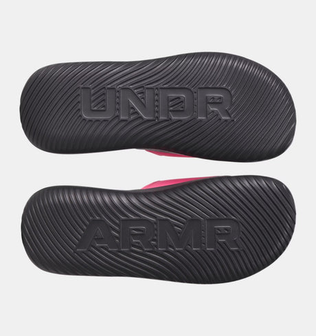 Under Armour Women's Ignite Pro 8 Slide Sandals - Pink/Black