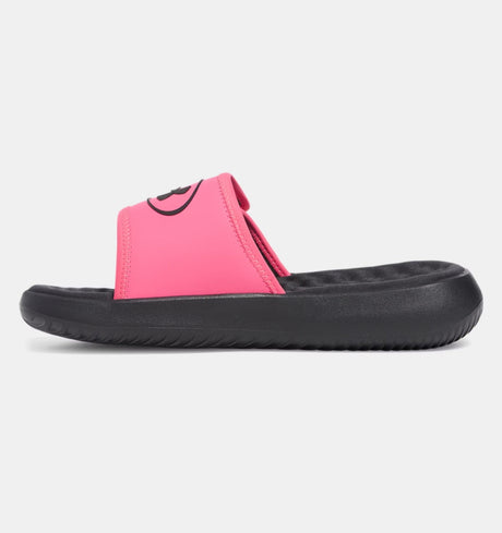 Under Armour Women's Ignite Pro 8 Slide Sandals - Pink/Black
