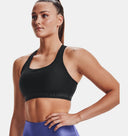 Under Armour Women's Mid Crossback Bra - Black/Grey