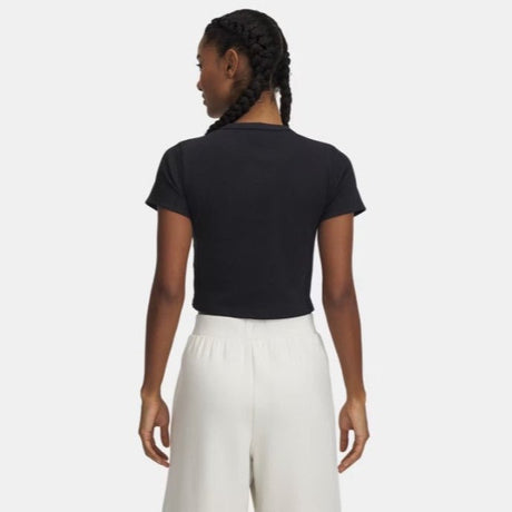 Under Armour Women's Rival Rib Baby T-Shirt - Black