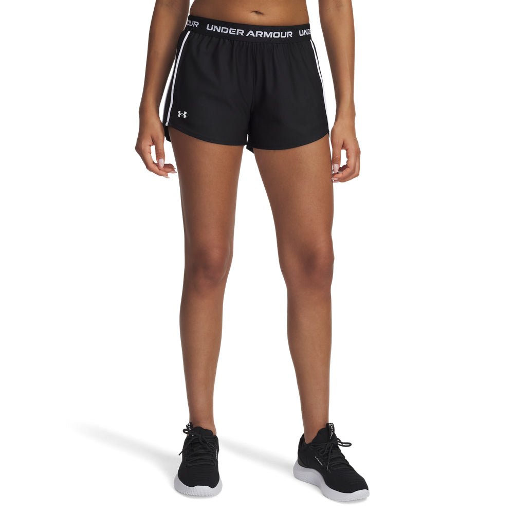 Under Armour Women's Tech Play Up 3" Shorts - Black/White