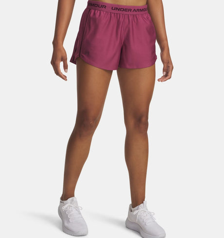 Under Armour Women's Tech Play Up Shorts - Fuchsia Dusk