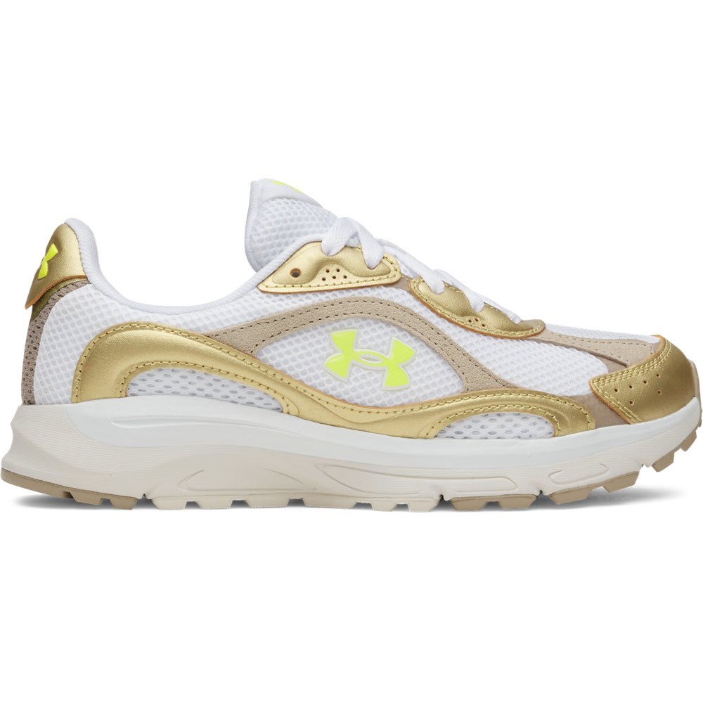 Under Armour Women's Tech Runner Running Shoes - White/Gold