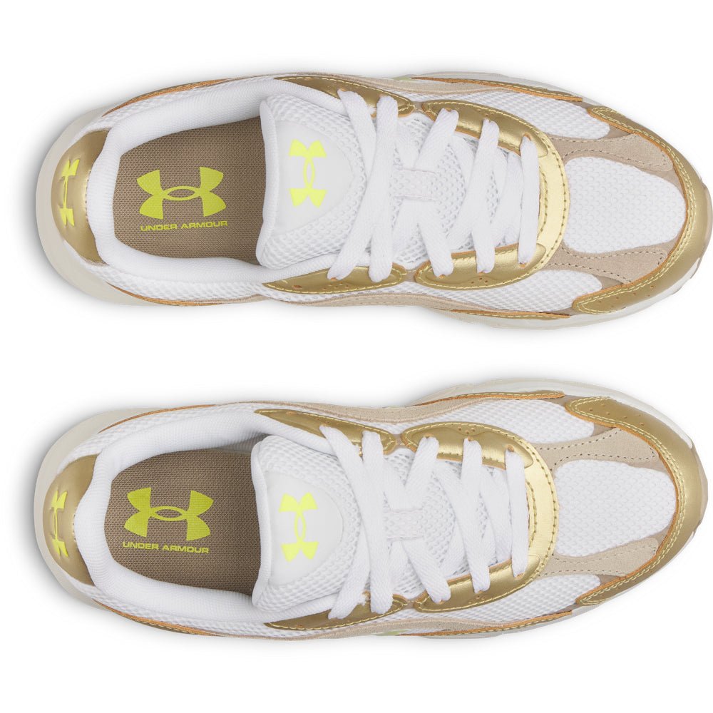 Under Armour Women's Tech Runner Running Shoes - White/Gold