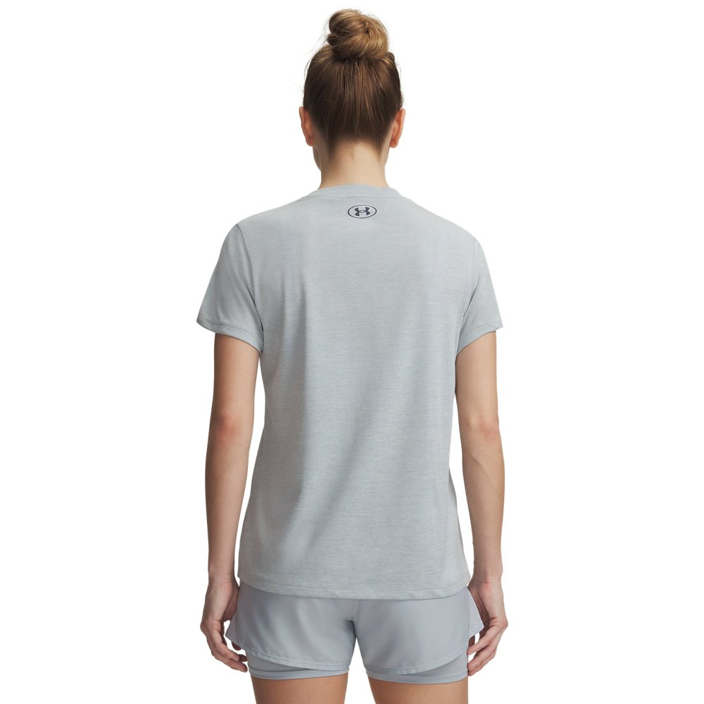 Under Armour Women's Tech Twist V-Neck SS T-Shirt - Blue Fog