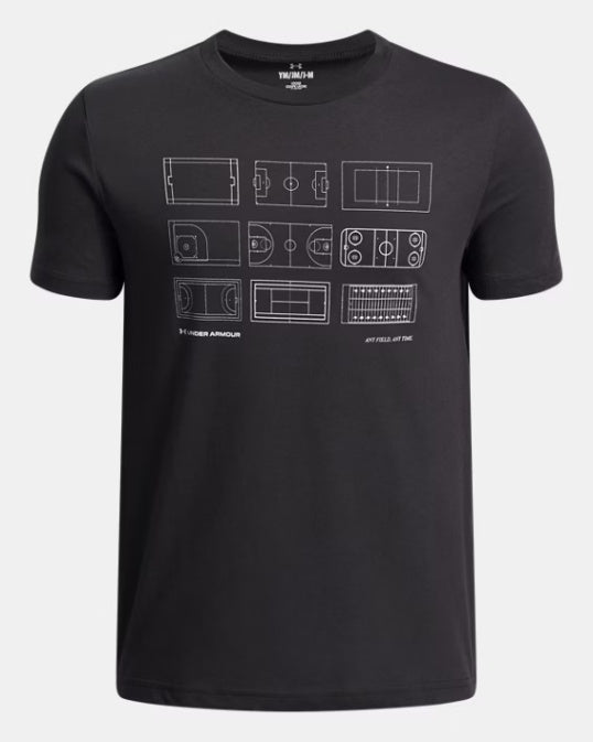 Under Armour Youth Boys Courts Short Sleeve T-Shirt - A&M Clothing & Shoes - Westlock