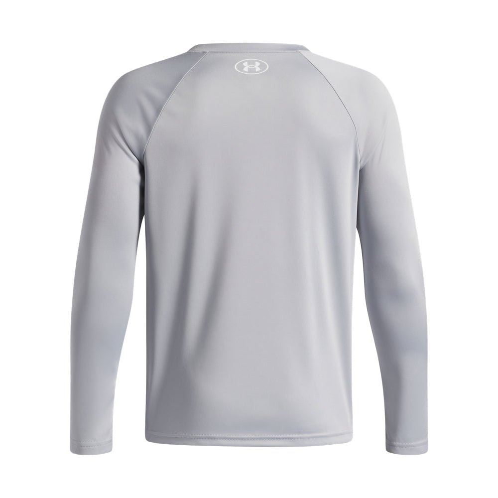 Under Armour Youth Boys Hybrid Print LS T-Shirt - Mod Grey