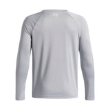 Under Armour Youth Boys Hybrid Print LS T-Shirt - Mod Grey