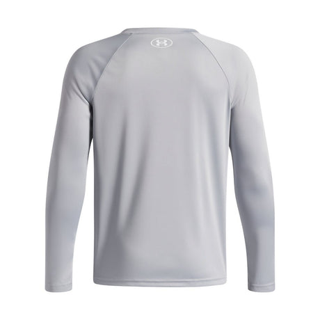 Under Armour Youth Boys Hybrid Print LS T-Shirt - Mod Grey