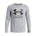 Under Armour Youth Boys Hybrid Print LS T-Shirt - Mod Grey
