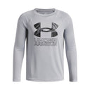 Under Armour Youth Boys Hybrid Print LS T-Shirt - Mod Grey