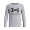Under Armour Youth Boys Hybrid Print LS T-Shirt - Mod Grey
