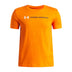 Under Armour Youth Boys Logo Wordmark SS T-Shirt - Outrageous Orange
