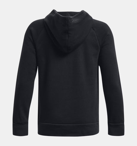 Under Armour Youth Boys Rival Fleece BL Athletic Hoodie - Black/White
