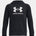Under Armour Youth Boys Rival Fleece BL Athletic Hoodie - Black/White