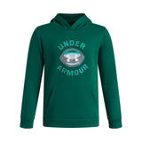 Under Armour Youth Boys Rival Fleece FB Graphic Hoodie - Campus Ivy