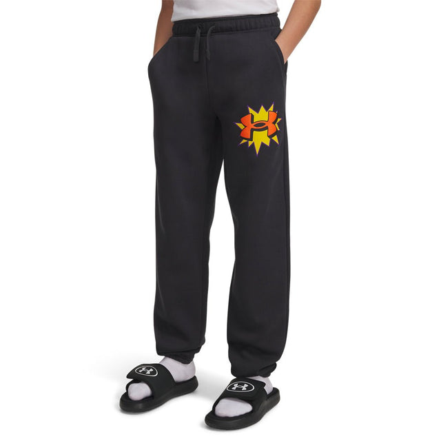 Under Armour Youth Boys Rival Fleece Graphics Joggers - Anthracite