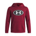 Under Armour Youth Boys Rival Fleece Key Print Fill Hoodie - Cardinal