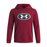 Under Armour Youth Boys Rival Fleece Key Print Fill Hoodie - Cardinal