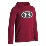 Under Armour Youth Boys Rival Fleece Key Print Fill Hoodie - Cardinal