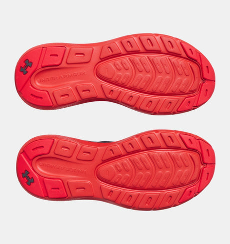 Under Armour Youth Boys Rogue 5 Running Shoe - Anthracite/Red